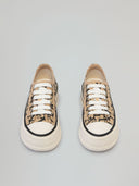 SNEAKERS CITY IN CANVASS CON STAMPA LOGO ALL OVER