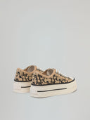SNEAKERS CITY IN CANVASS CON STAMPA LOGO ALL OVER
