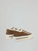 SNEAKERS CITY IN SUEDE CON INTERNO IN PELLICCIA