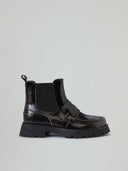 LOAFER BEATLES CON SUOLA CARROARMATO TOMAIA EFFETTO BRUSH LOGO A RILIEVO
