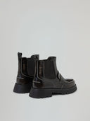 LOAFER BEATLES CON SUOLA CARROARMATO TOMAIA EFFETTO BRUSH LOGO A RILIEVO