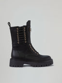 BOOTS ALLACCIATO SUOLA CARRO ARMATO  CON METAL PLACKET