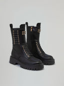 BOOTS ALLACCIATO SUOLA CARRO ARMATO  CON METAL PLACKET