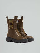 BOOTS ALLACCIATO SUOLA CARRO ARMATO  CON METAL PLACKET