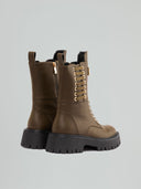 Boots allacciato suola carro armato  con metal placket