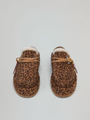 ESKIMO BOOTS SABOT IN SUEDE CON STAMPA ANIMALIER CON CHARMS