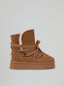ESKIMO BOOTS ALLACCIATO  IN SUEDE E ECO FUR