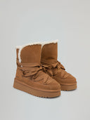 ESKIMO BOOTS ALLACCIATO  IN SUEDE E ECO FUR