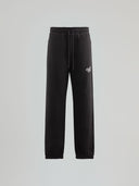 PANTALONE DRITTO IN FELPA CON ZIP