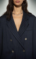 Double-breasted pinstripe jacket