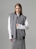 Gilet over zippato