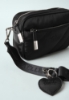 REGULAR CAMERA BAG PUFFER IN NYLON CON LOGO NERO