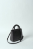 REGULAR SHOULDER STRAP IN ECOPELLE CON LOGO TPU NERO