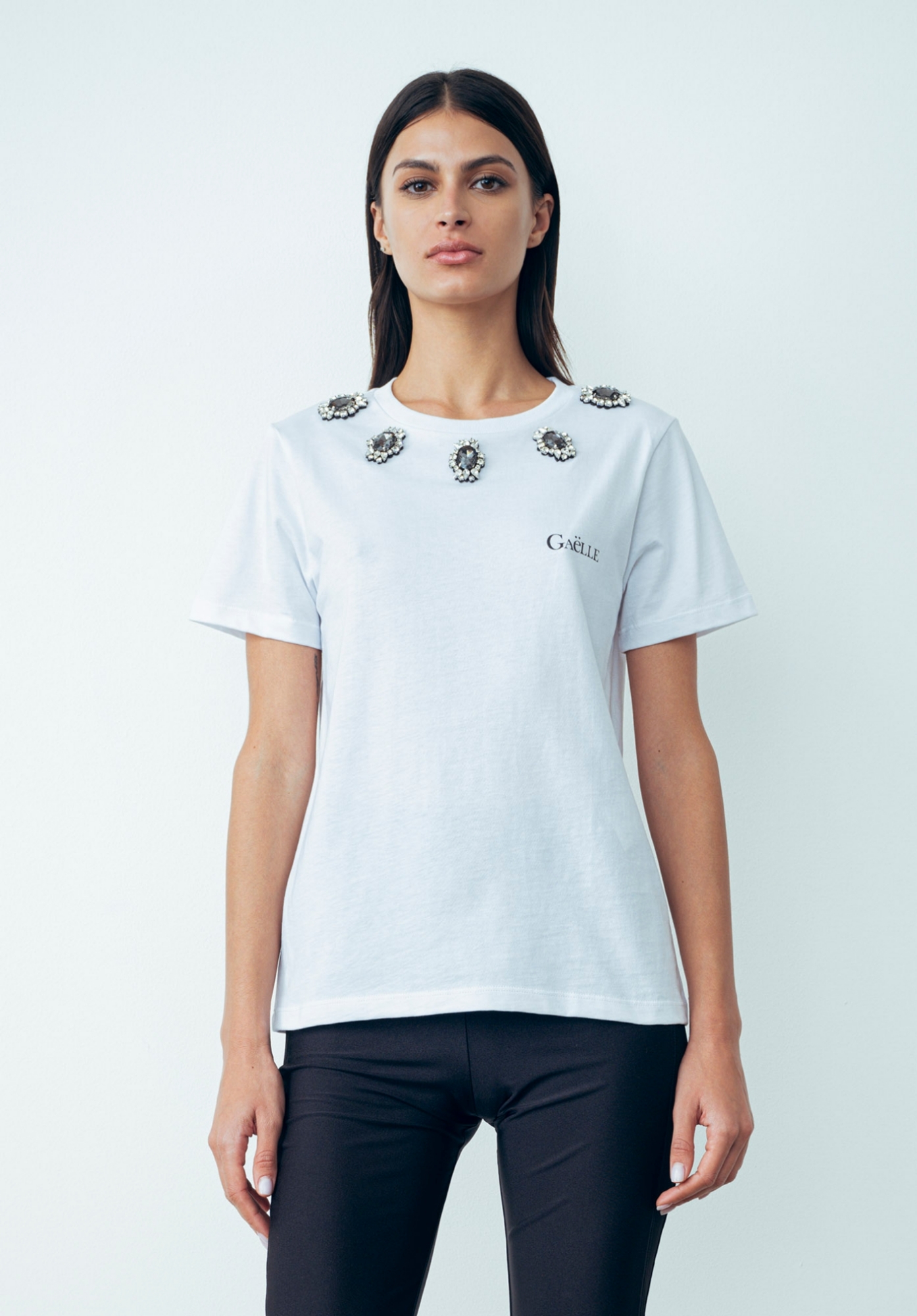 T-Shirt Paricollo Bianco