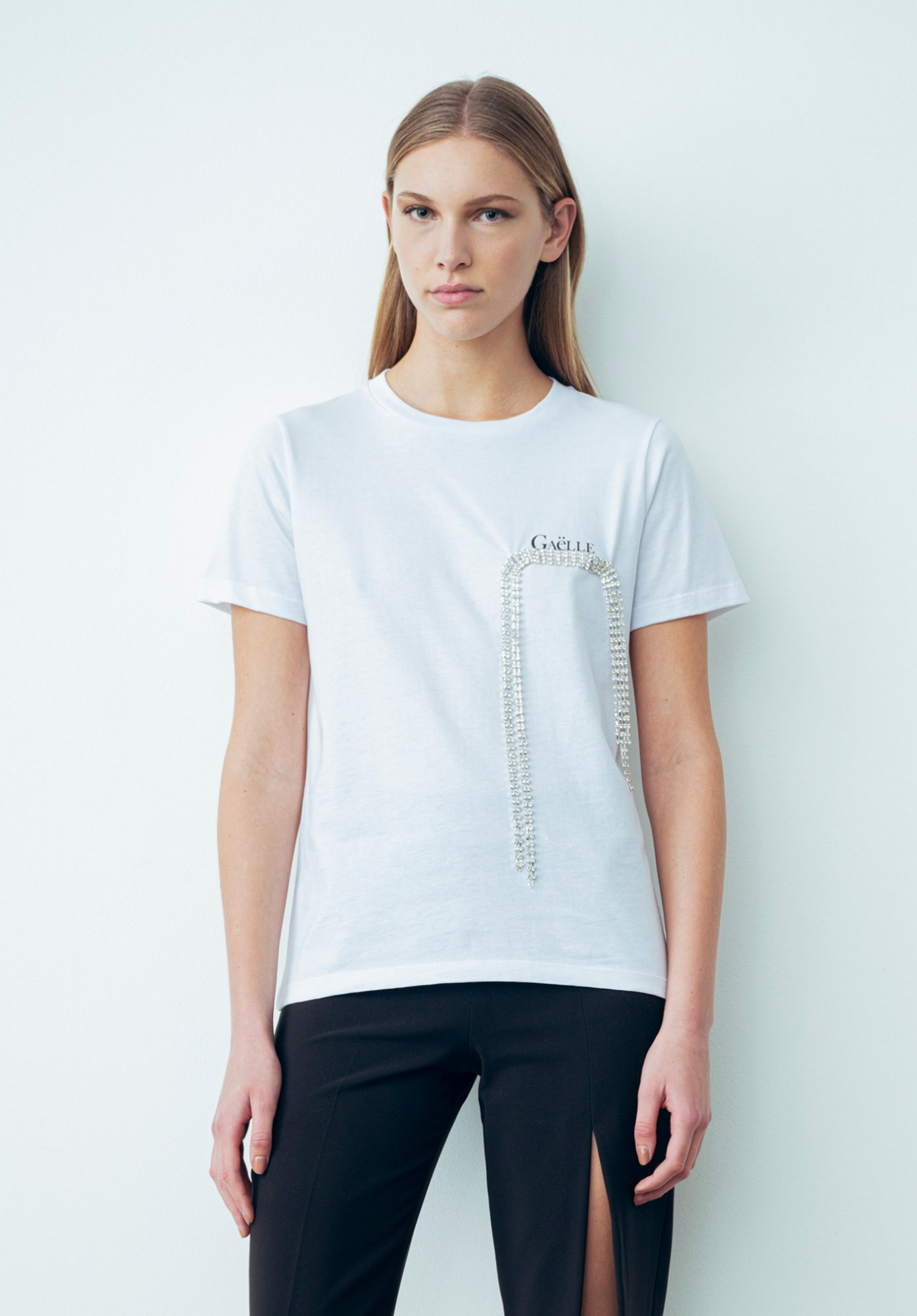 T-Shirt Paricollo Bianco