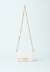 Mini Shoulder Strap In Saffiano Bianco