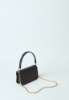 Mini Shoulder Strap In Ecopelle Nero