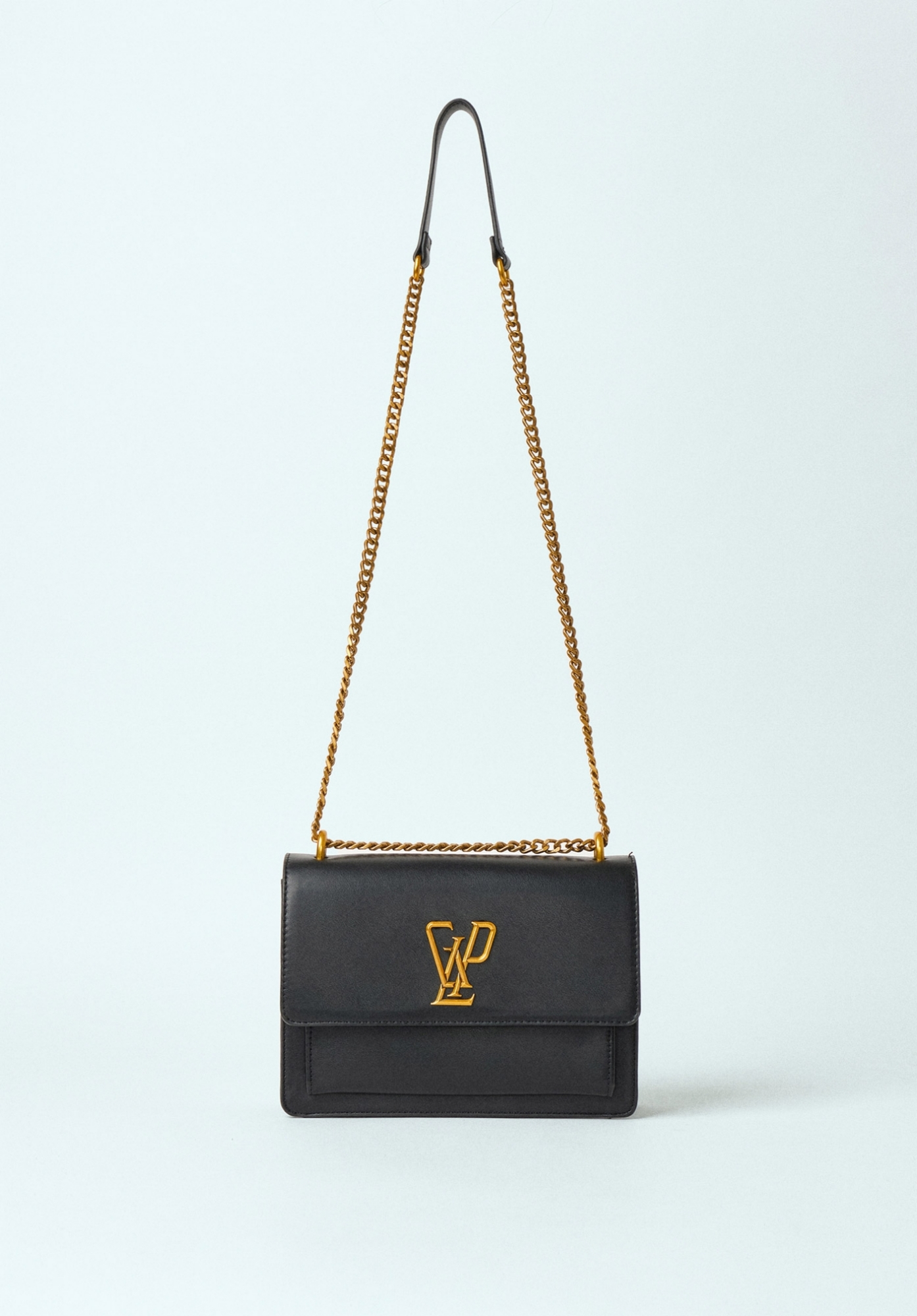 Regular Shoulder Strap In Ecopelle Nero