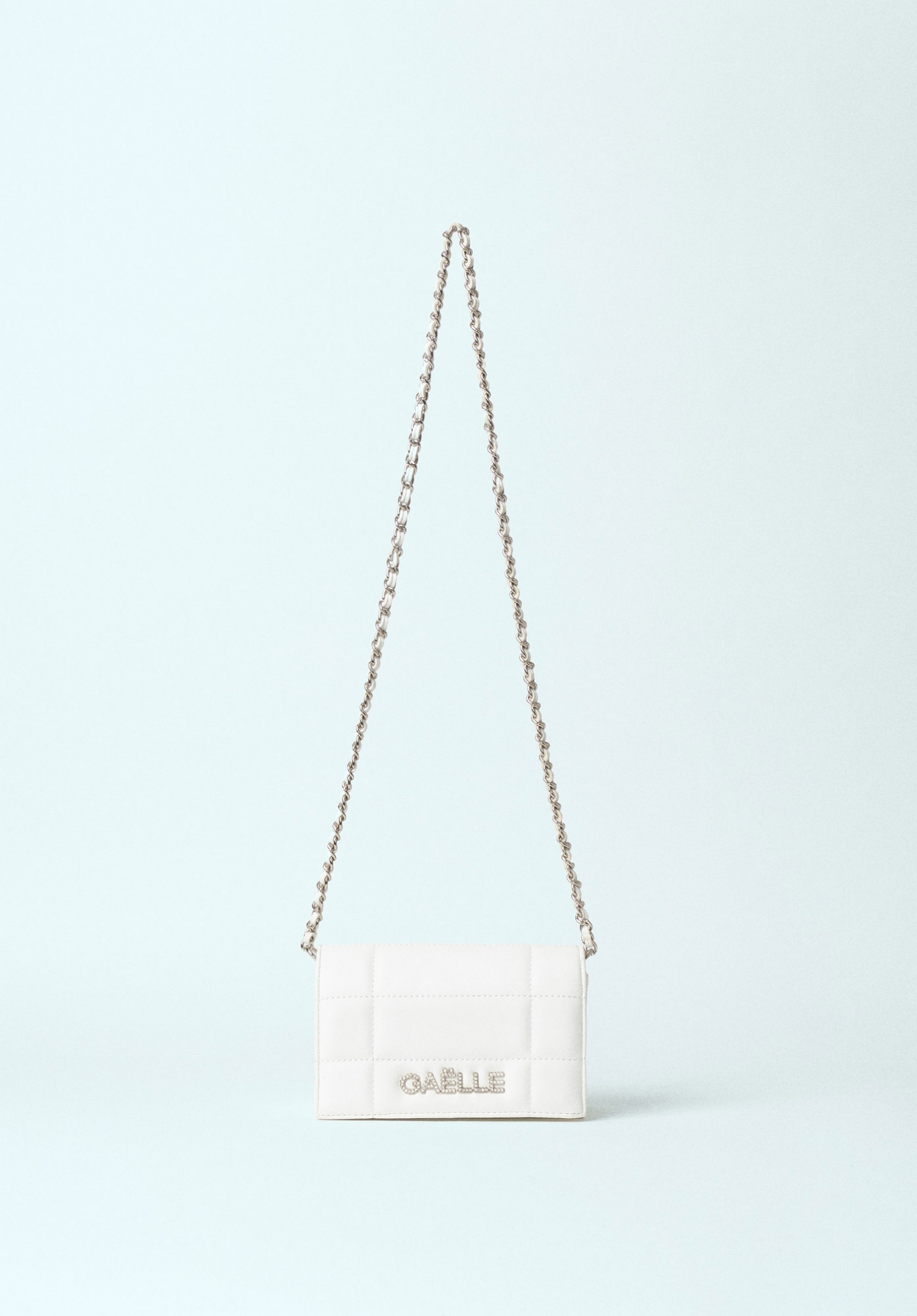 Mini Shoulder Strap In Ecopelle Bianco