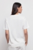 T-Shirt Paricollo Mezza Manica Off White