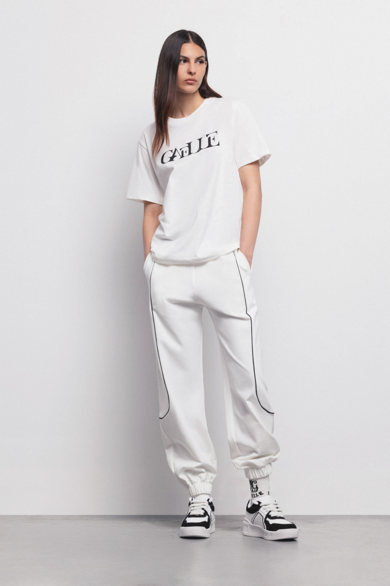 Pantalone Jogger Con Elastiico Logato Off White