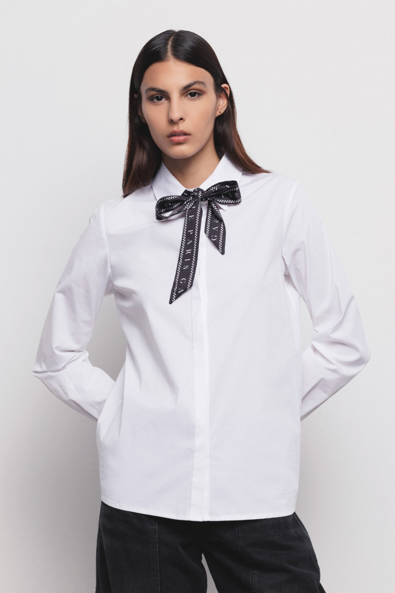 Camicia In Popeline Bianco