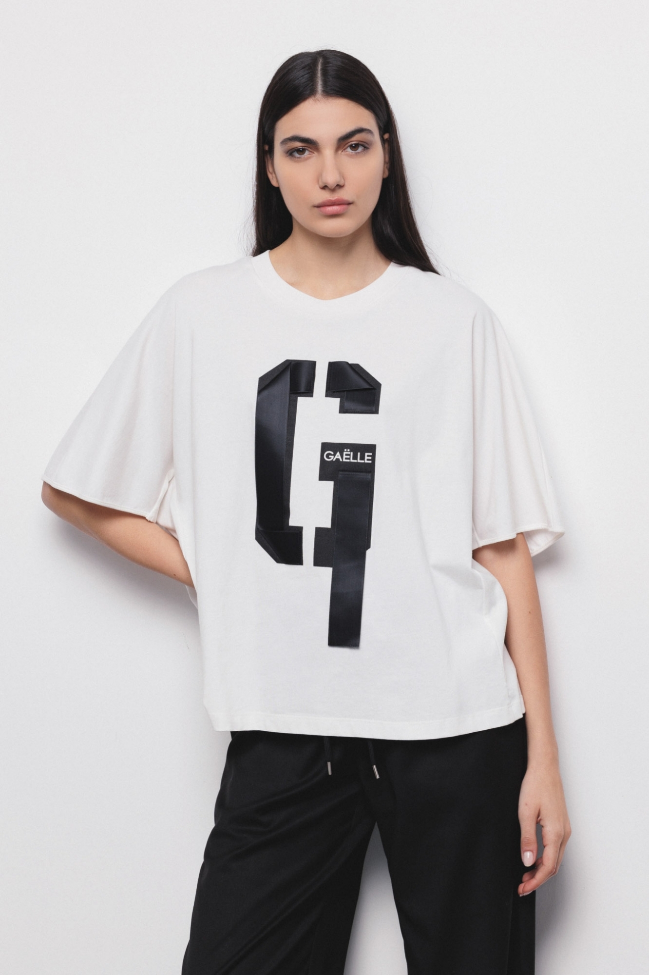 T-Shirt In Jersey Mezza Manica Off White