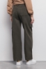 Pantalone Straight Cargo Bull Denim Verde Militare