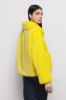 Cappotto Corto In Ecofur Giallo