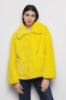 Cappotto Corto In Ecofur Giallo