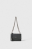 Mini Shoulder Strap Ecopelle Bottalato Nero