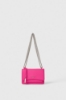 Mini Shoulder Strap Ecopelle Bottalato Fucsia