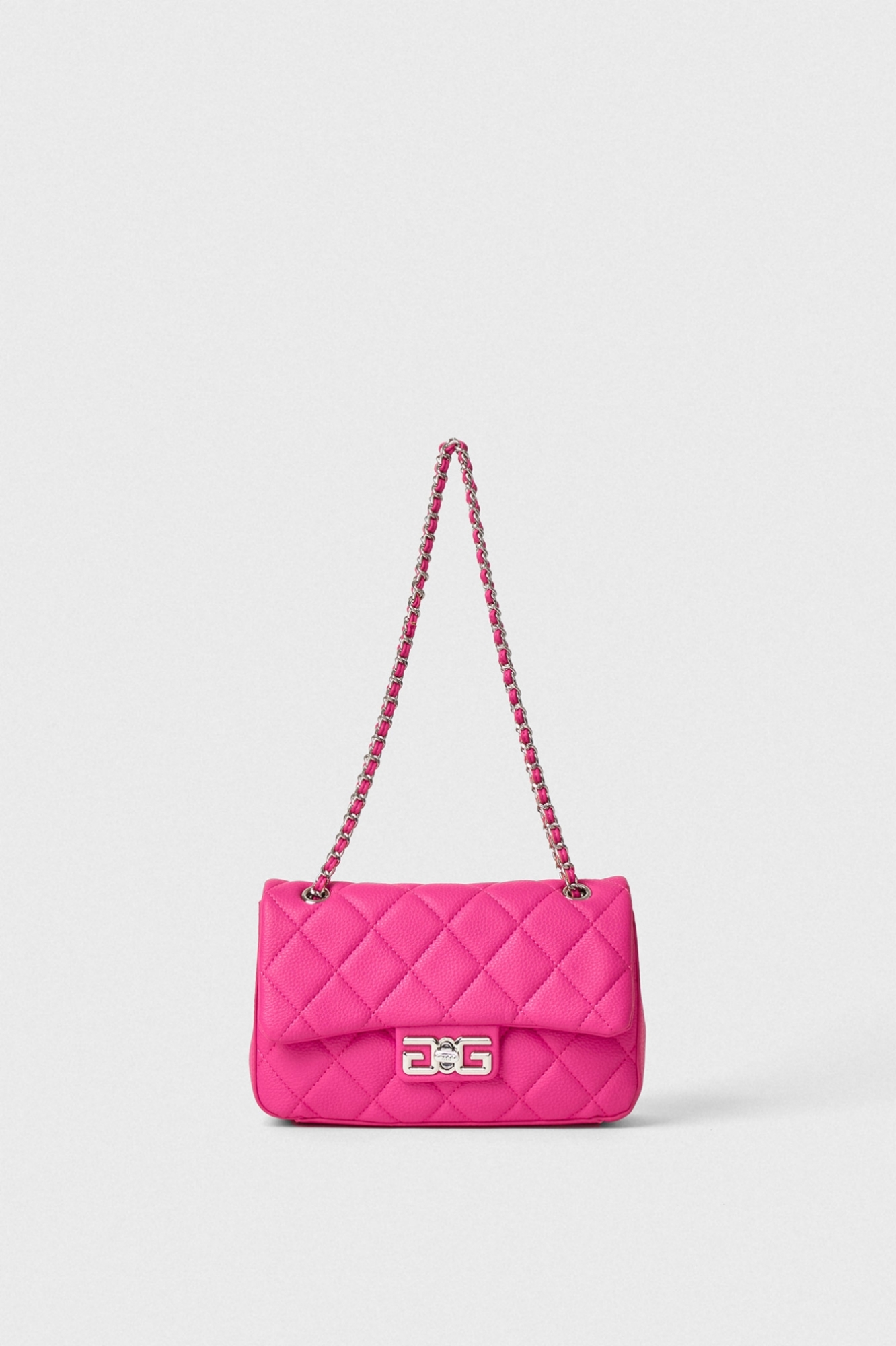 Reg Shoulder Strap Con Matelassè Fucsia