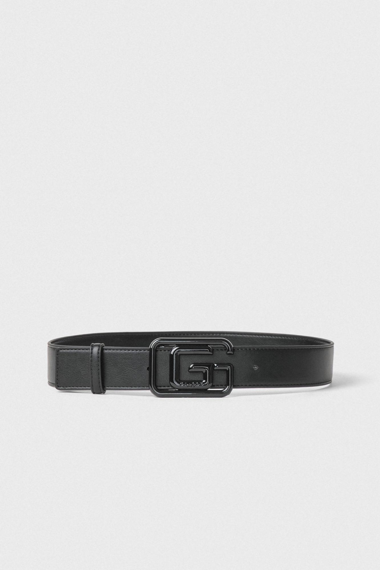 Picture of Regular Belt In Faux Leather Black