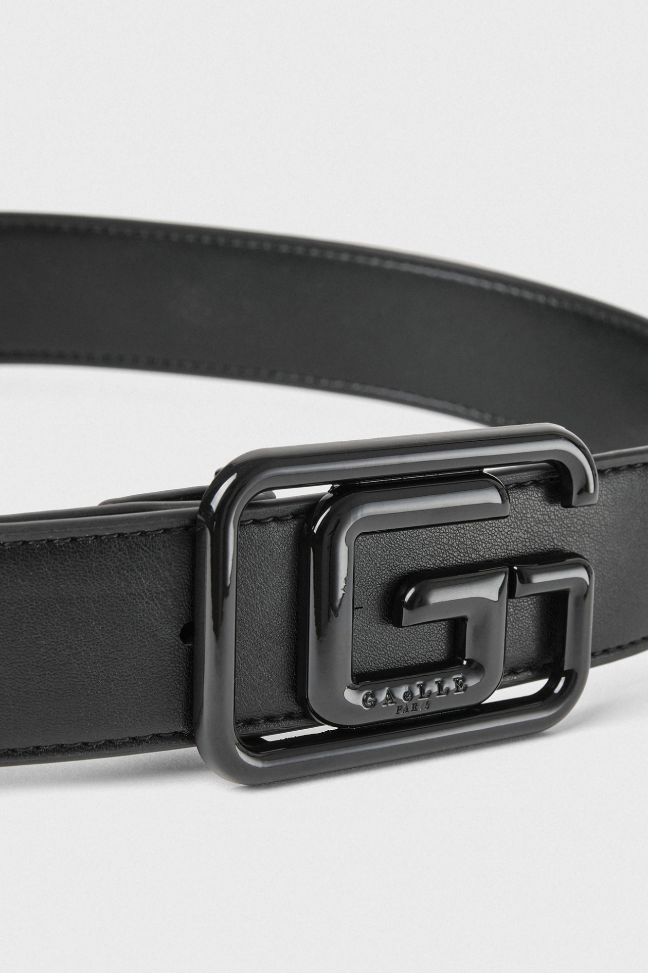 Picture of Regular Belt In Faux Leather Black