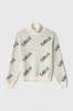 Pullover Dolcevita A Coste Off White