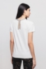 T-Shirt Paricollo Mezza Manica Off White