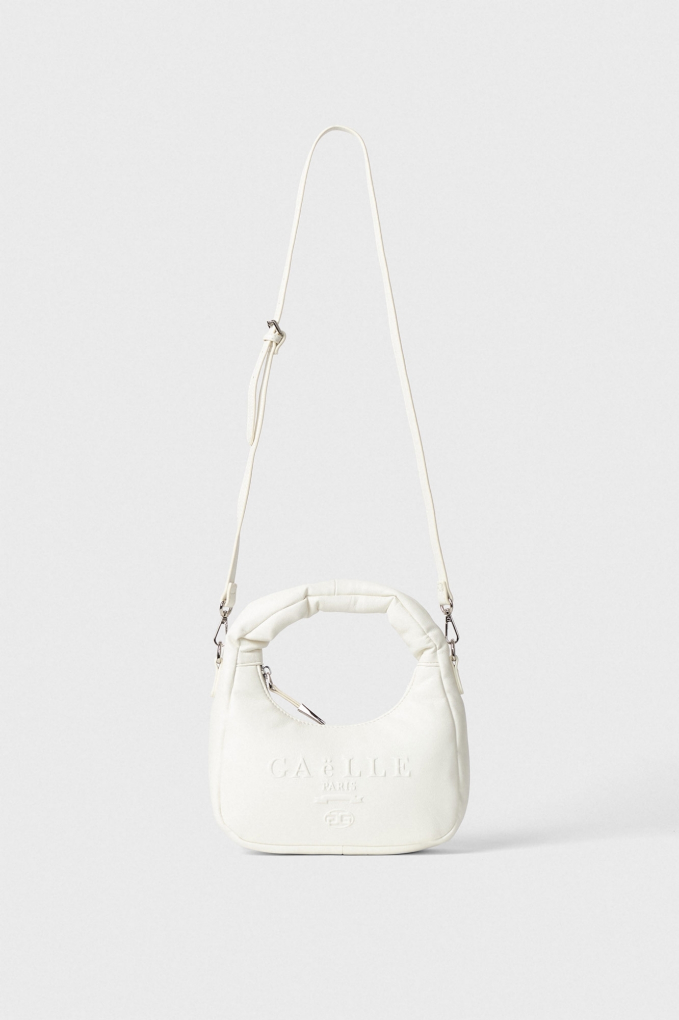 Mini Shouler Strap Ecopelle Liscio Off White