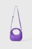 Mini Shouler Strap Ecopelle Liscio Viola