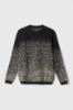 Picture of Shaded Jacquard Basic Fit Pullover Black rope