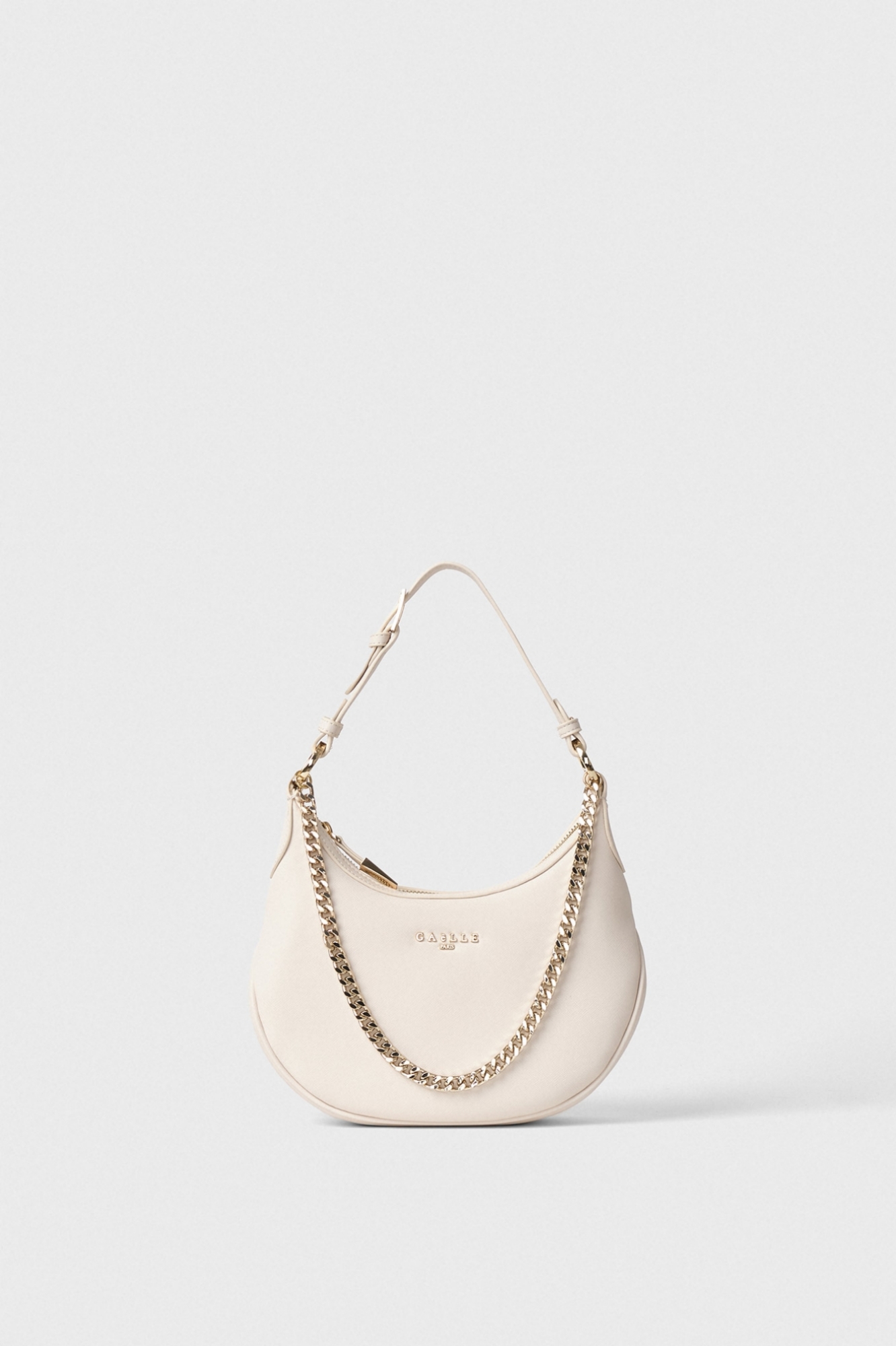 Reg Shoulder Strap Ecopelle Saffiano Avorio