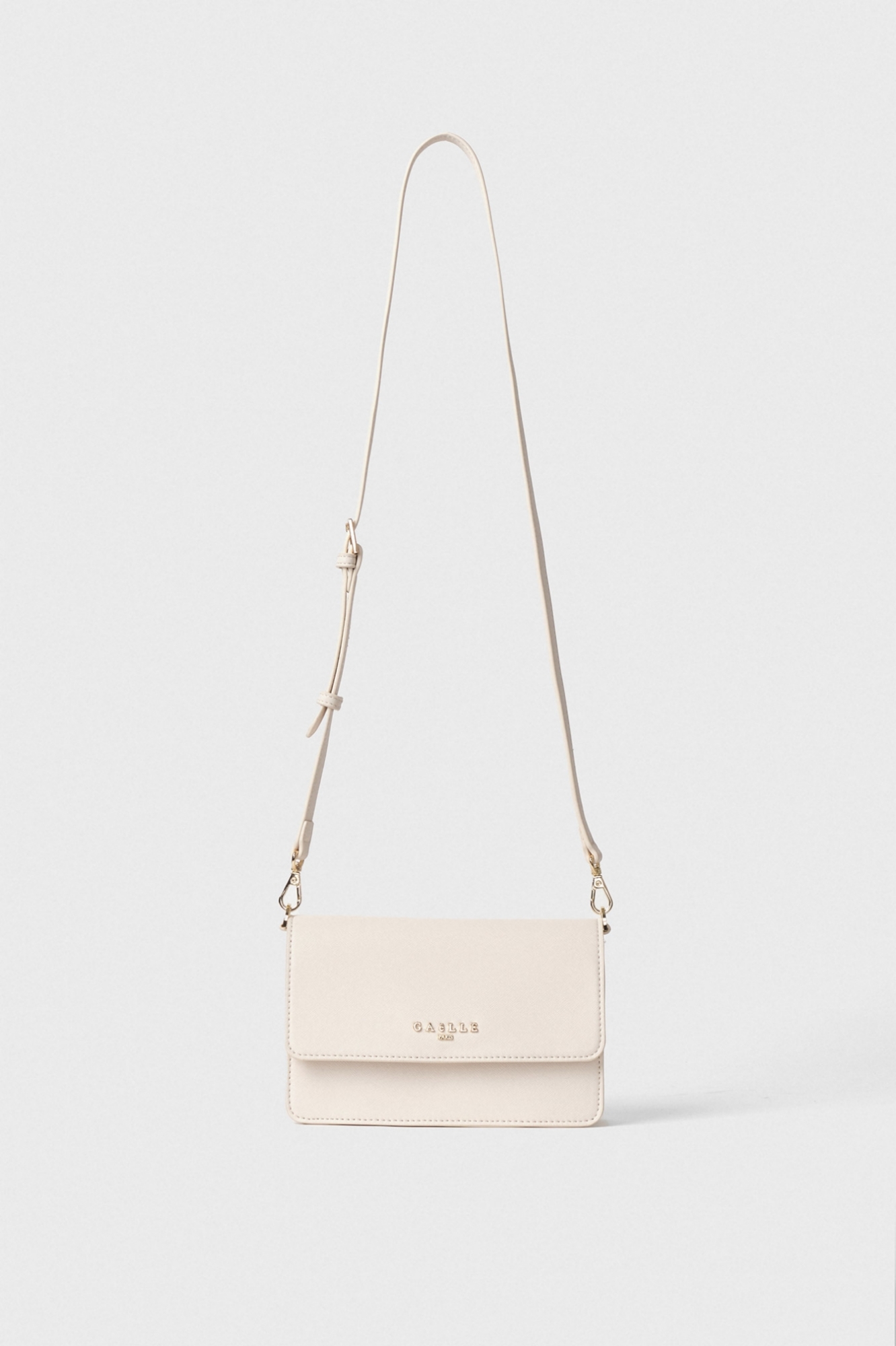 Reg Shoulder Strap Ecopelle Saffiano Avorio