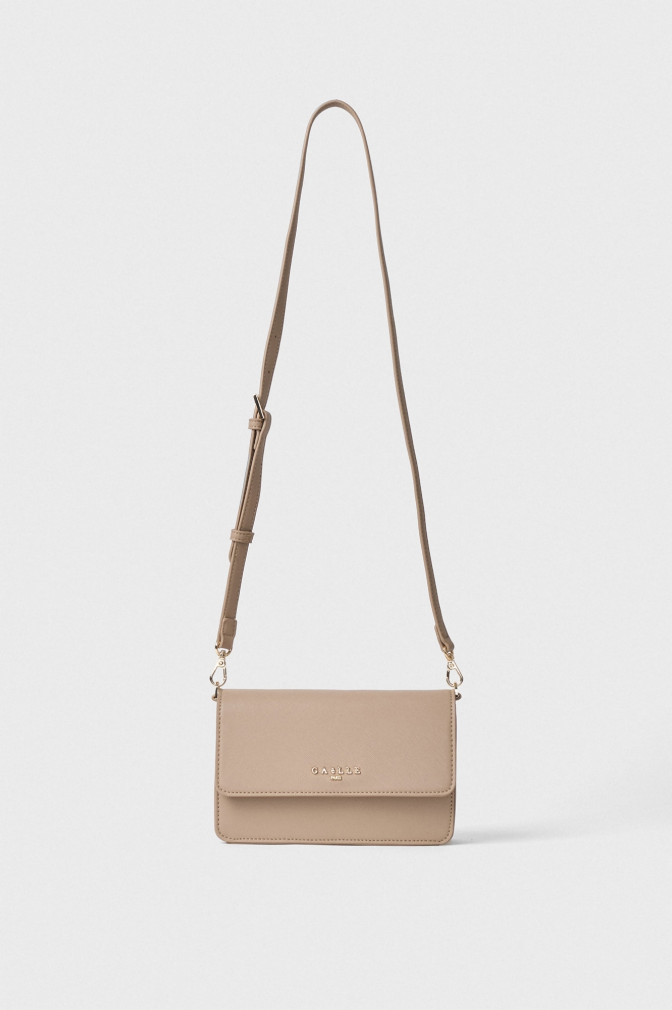 Reg Shoulder Strap Ecopelle Saffiano Cammello