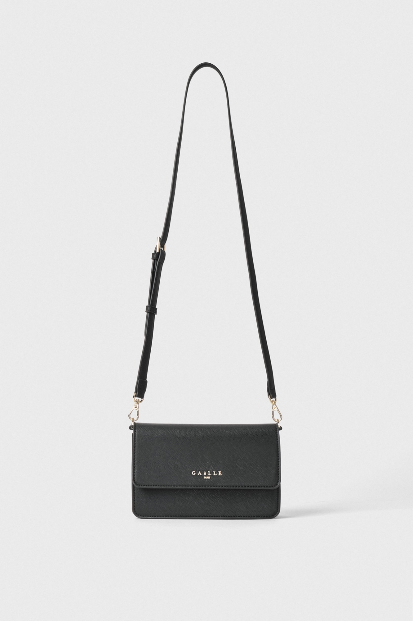 Reg Shoulder Strap Ecopelle Saffiano Nero