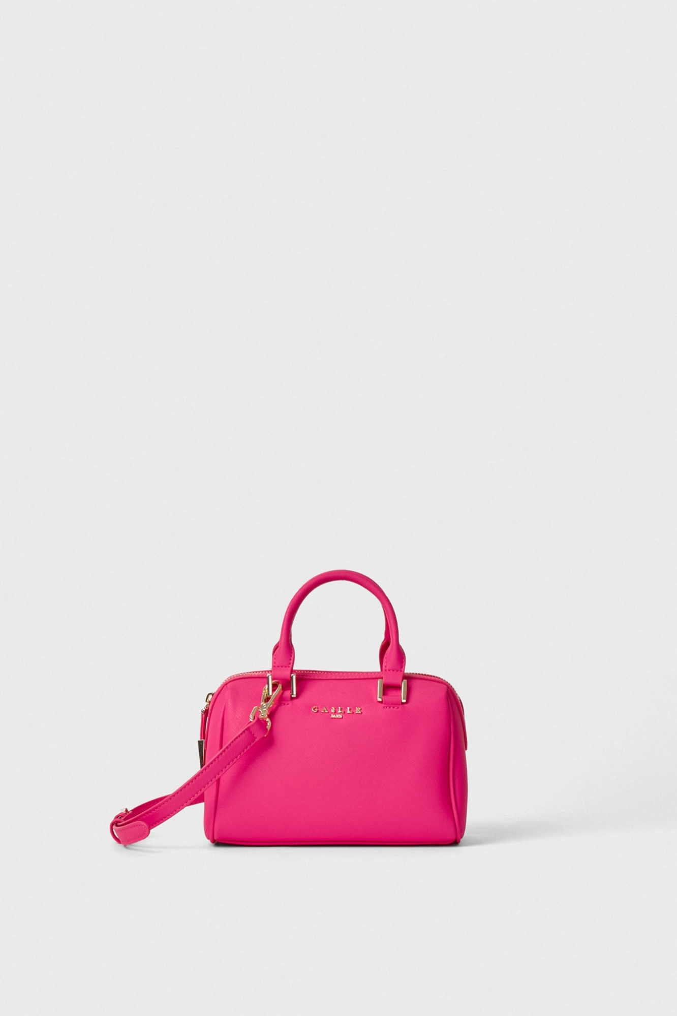 Mini Duffle Ecopelle Saffiano Fucsia