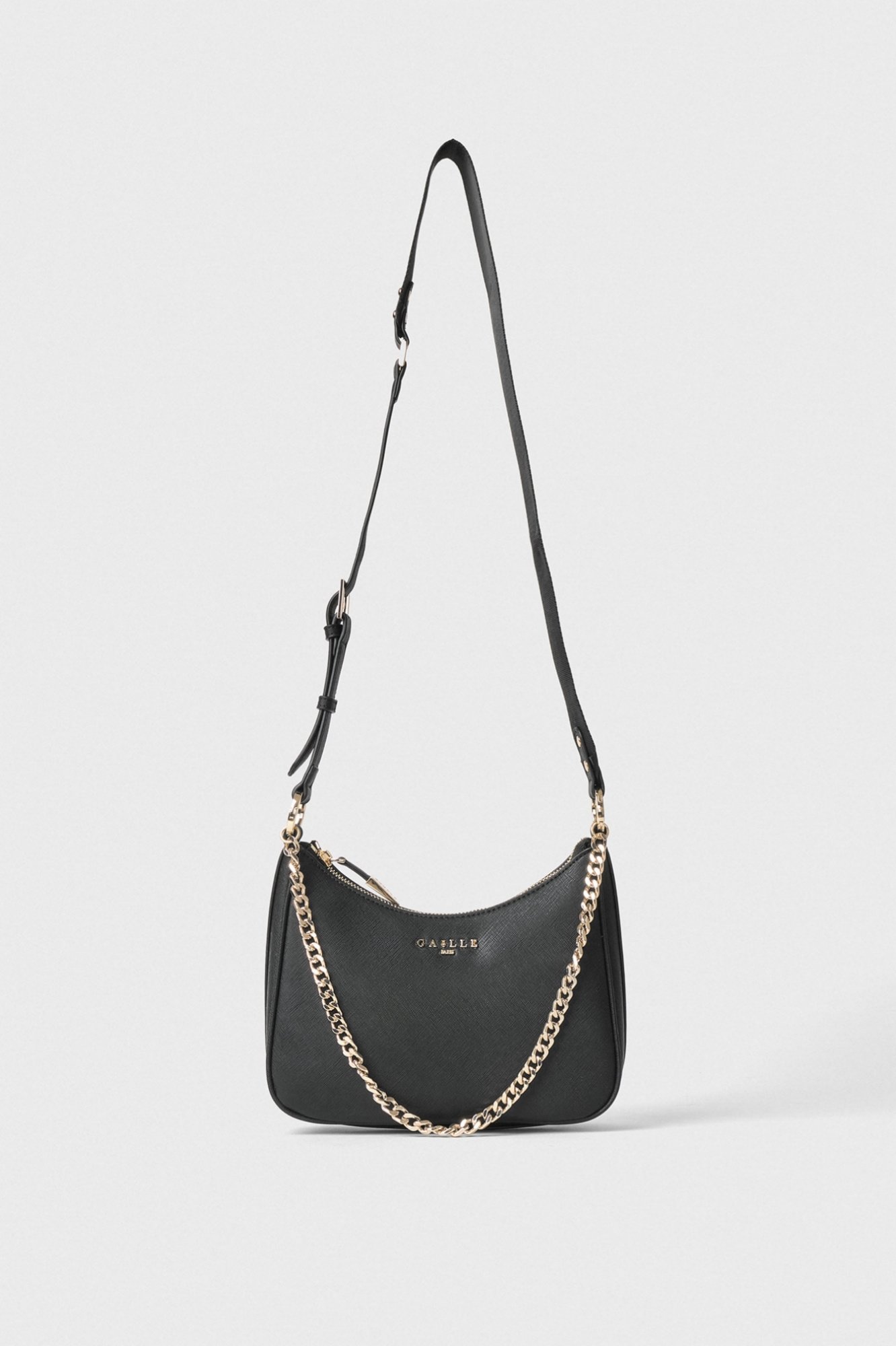 Reg Shoulder Strap Ecopelle Saffiano Nero