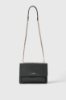 Reg Shoulder Strap Ecopelle Saffiano Nero