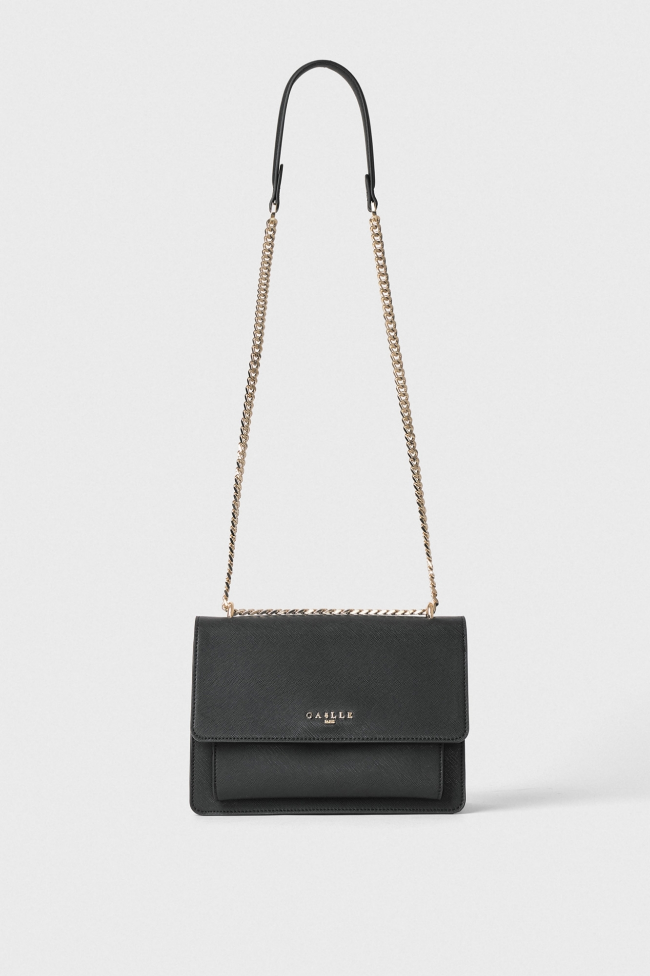 Reg Shoulder Strap Ecopelle Saffiano Nero