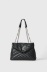 Maxi Shoulder Strap In Ecopelle Liscio Nero