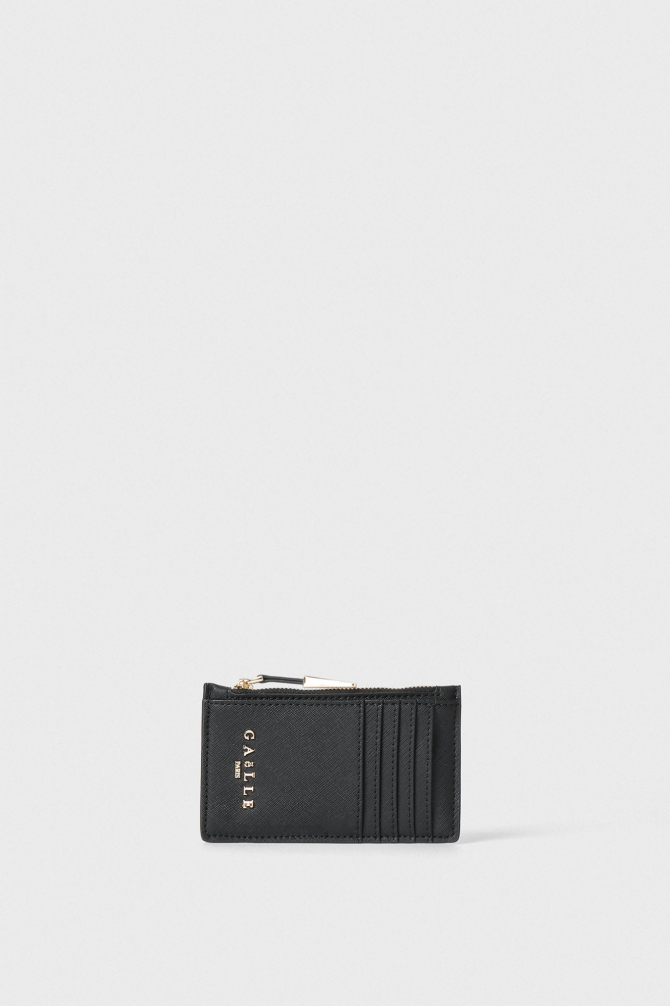 Card Holder In Ecopelle Saffiano Nero